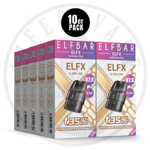 10x Elfbar Elfx Refillable Pods V2 (3x) - Sparpaket